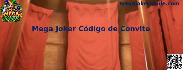 Banner explicativo sobre o código de convite Mega Joker