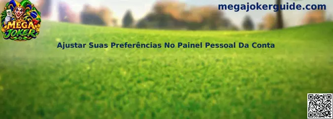 Painel Pessoal de Configurações e Preferências Mega Joker